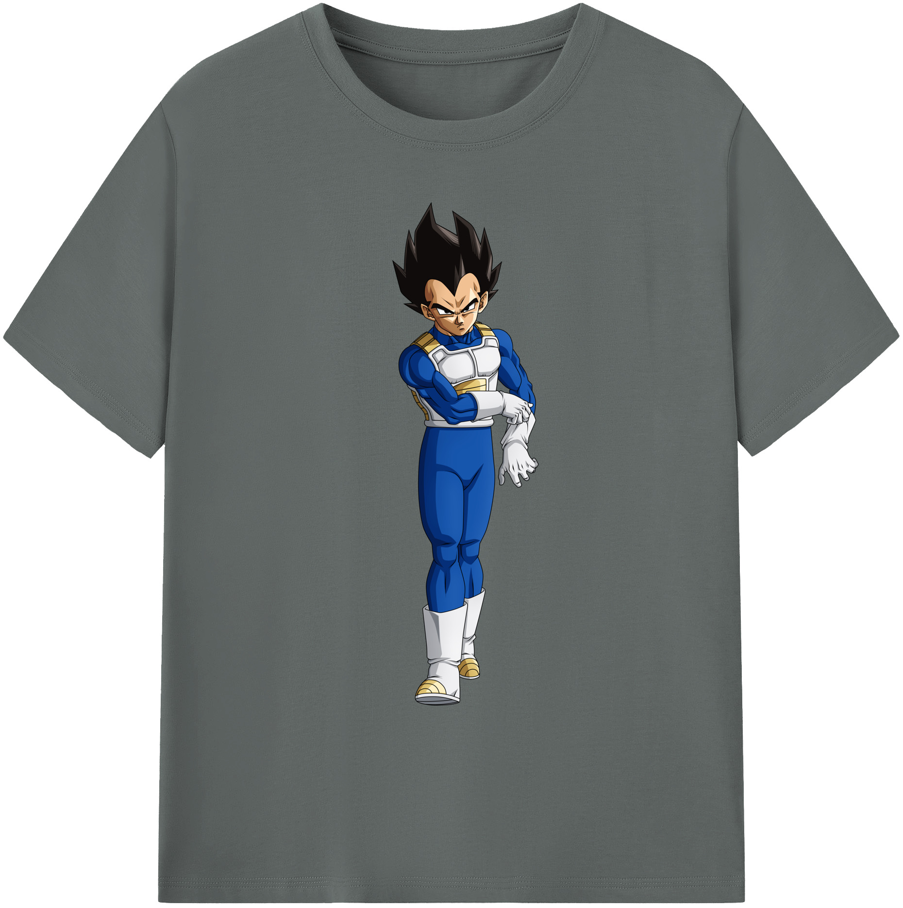 （画像用） ドラゴンボール ベジータ四世（Bejīta Yonsei）DRAGON BALL Vegeta IV 綿100％ メンズ半袖Tシャツ｜肌触りやわらか＆通気性